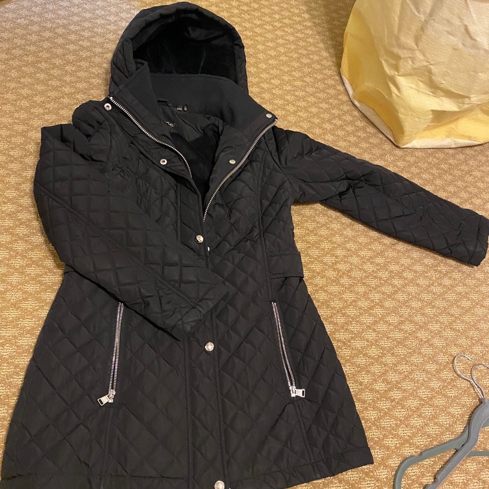 Calvin Klein Women’s Hooded Quilted Lined Parka S